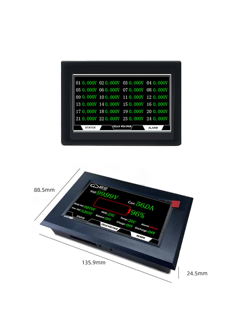 JKBMS 2.5 LCD Power Board Display 4.3 LCD Display Adapter RS485 CAN Module for JIKONG BMS (5)