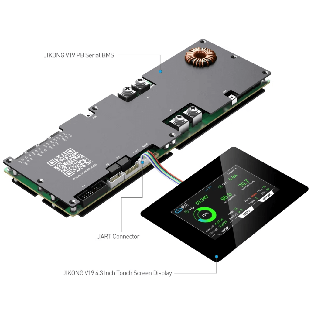 JKBMS V19 Version 4.3 LCD Display Adapter for JIKONG BMS (PBxA16SxxP series inverters are dedicated to BMS V19 version) (3)