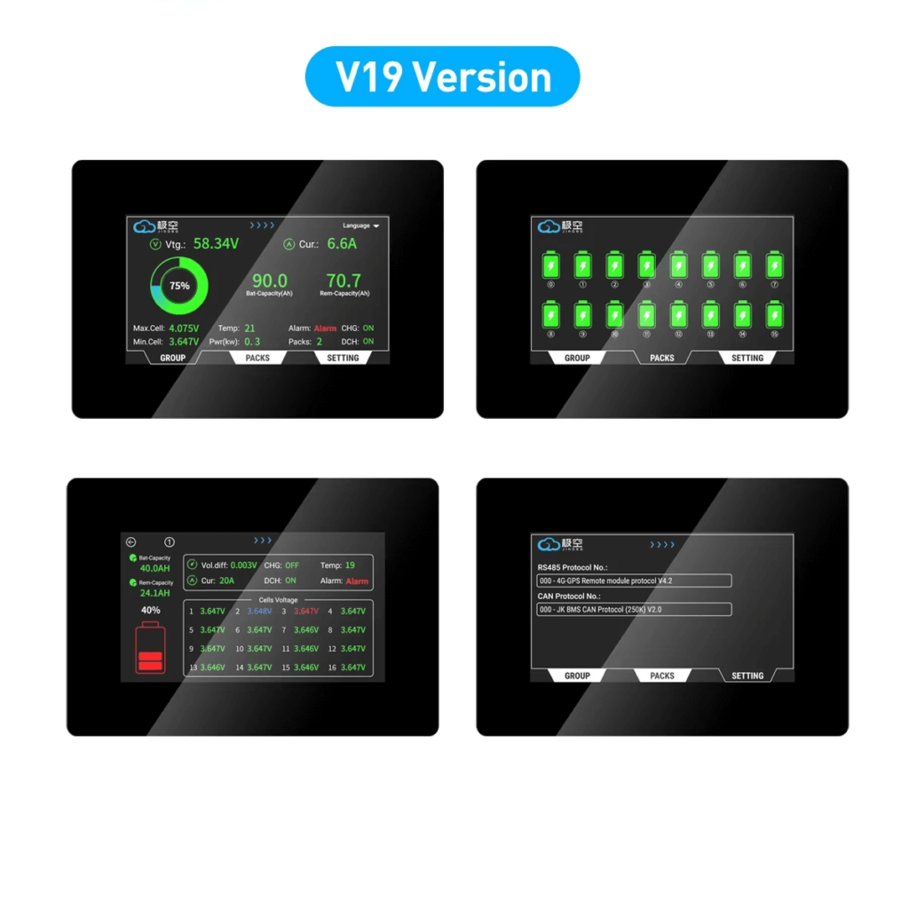 JKBMS V19 Version 4.3 LCD Display Adapter for JIKONG BMS (PBxA16SxxP series inverters are dedicated to BMS V19 version) (9)