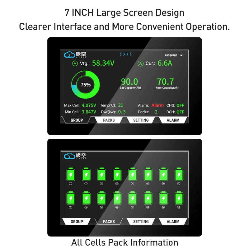 JKBMS V19 Version 7.0 Inch LCD Display Adapter for JIKONG BMS (PBxA16SxxP series inverters are dedicated to BMS V19 version) (2)