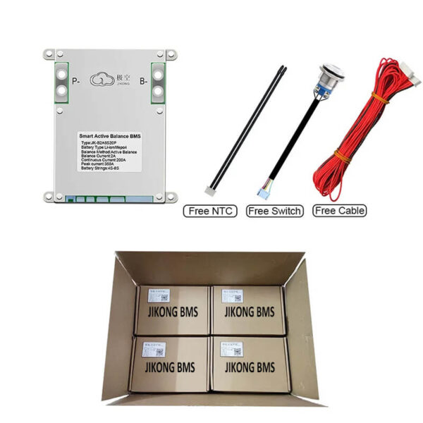 JKBMS 3S-8S 12V-24V Heating CANBUS Active Balance BMS Balance Current 1A-2A Continuous Current 100A-200A Lifepo4 li-ion LTO Battery (12)