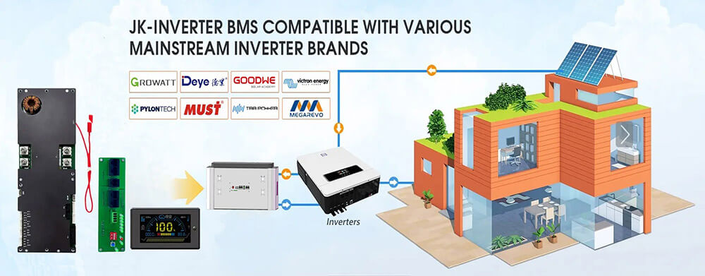 JKBMS 8S-16S Active Balance Inverter BMS Balance Current 1A-2A Continuous Current 100A-150A-200A Family Energy Storage Lifepo4Li-ionLTO for Growatt Deye Etc Inverter BMS (28)1000